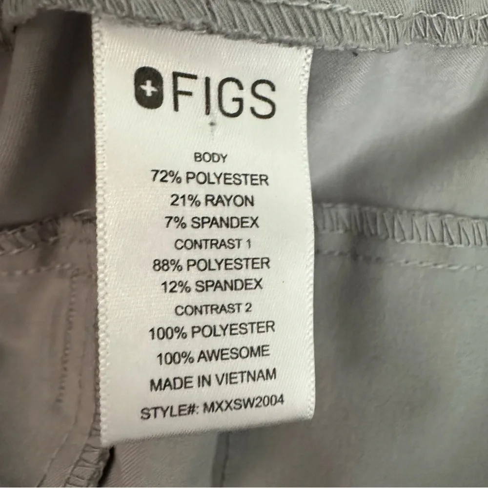 FIGS Men’s Gray Tansen Jogger Scrub Pants Size M